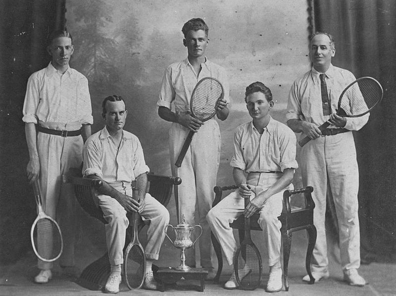 Ipswich City tennis club members in Ipswich, 1920