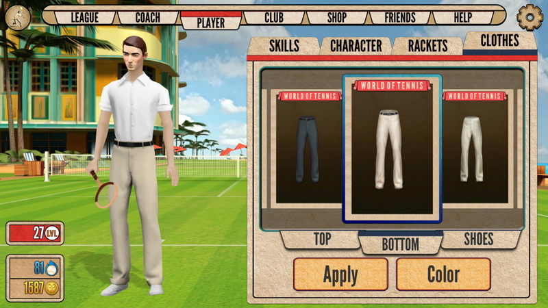 android tennis game